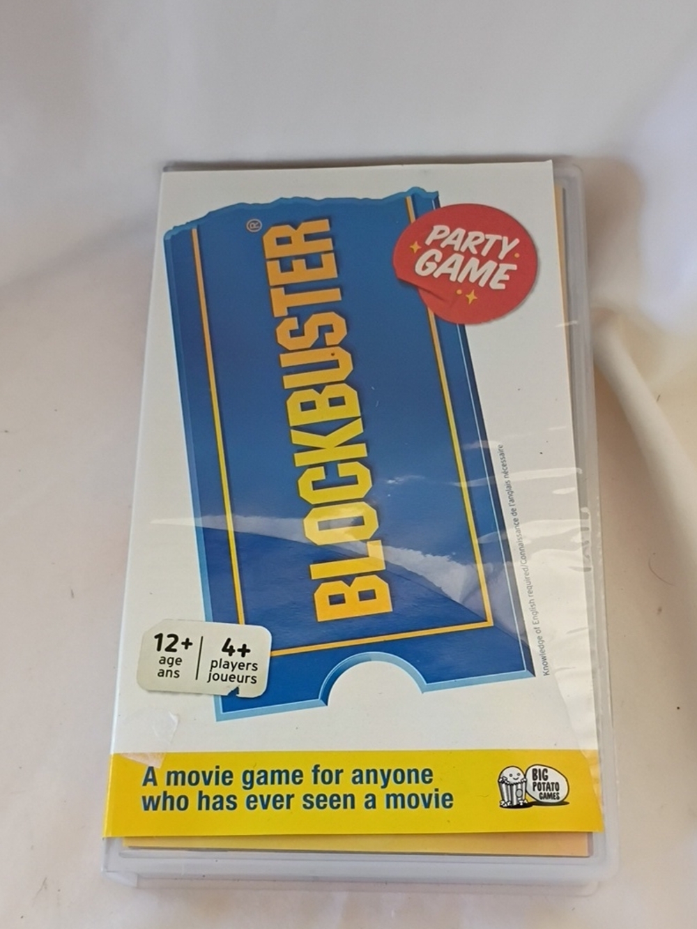 NEW Blockbuster Party Game Movie Trivia Board Game Night VHS Case 12+ Age